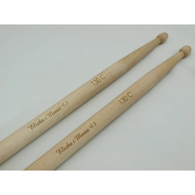 Drumsticks with your signature - gift for a drummer - 130C