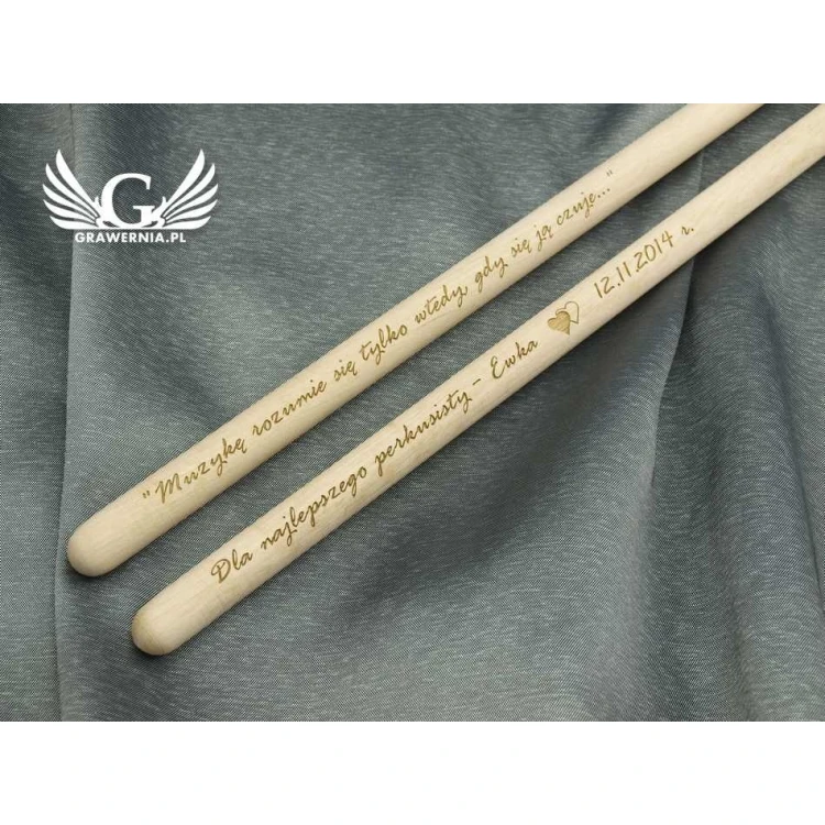 Drumsticks with your signature - gift for a drummer - 130C