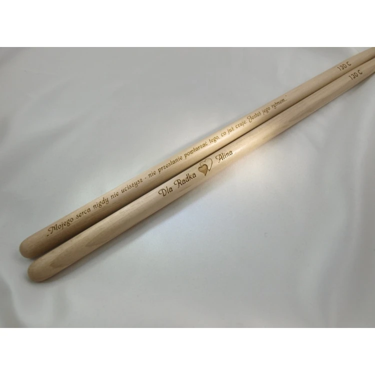 Drumsticks with your signature - gift for a drummer - 130C