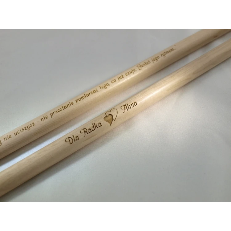 Drumsticks with your signature - gift for a drummer - 130C