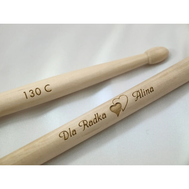 Drumsticks with your signature - gift for a drummer - 130C