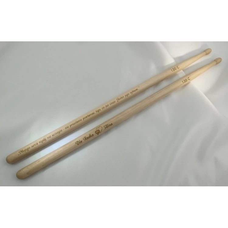 Drumsticks with your signature - gift for a drummer - 130C