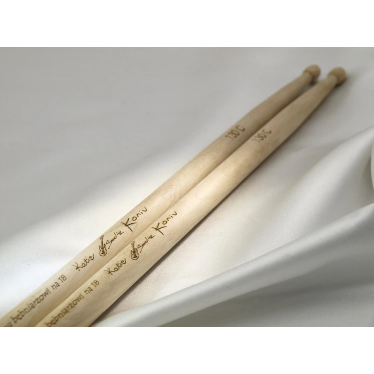 Drumsticks with your signature - gift for a drummer - 130C
