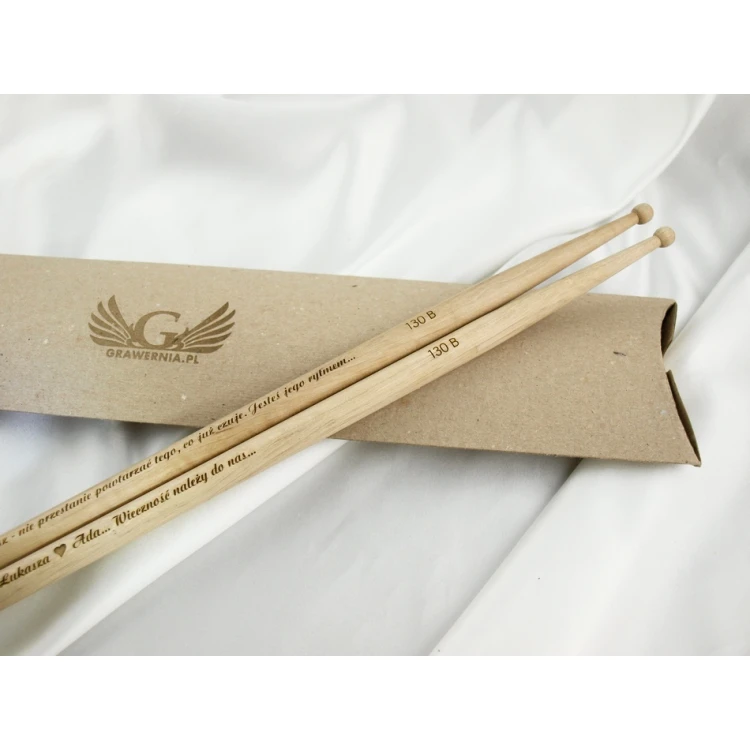 Drumsticks with your signature - gift for a drummer - 130B