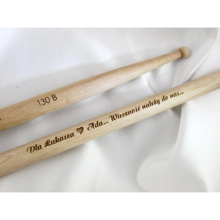 Drumsticks with your signature - gift for a drummer - 130B