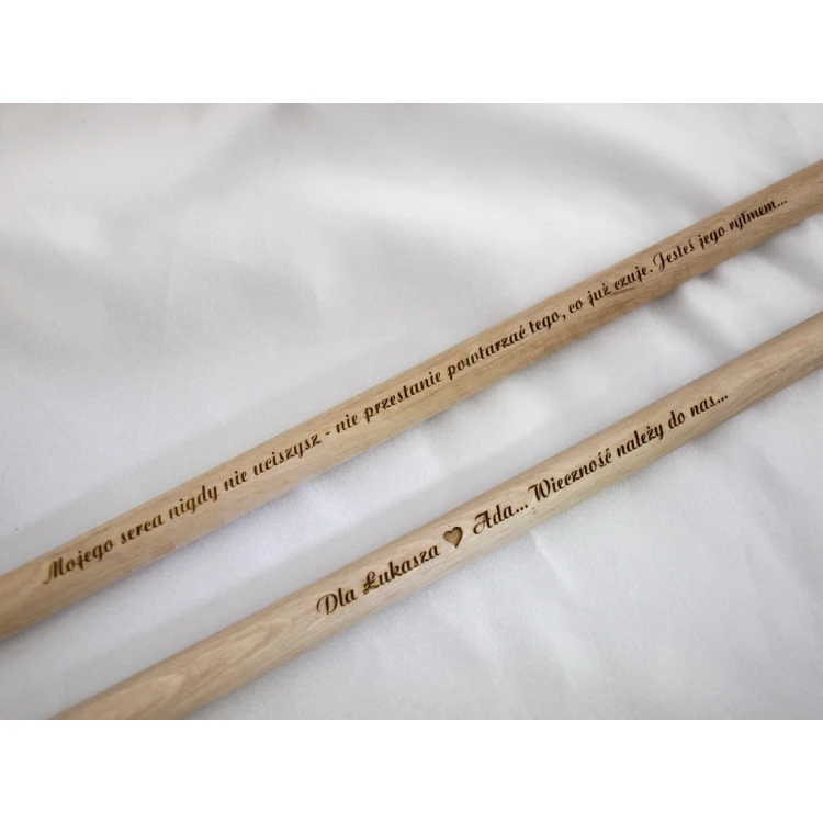 Drumsticks with your signature - gift for a drummer - 130B
