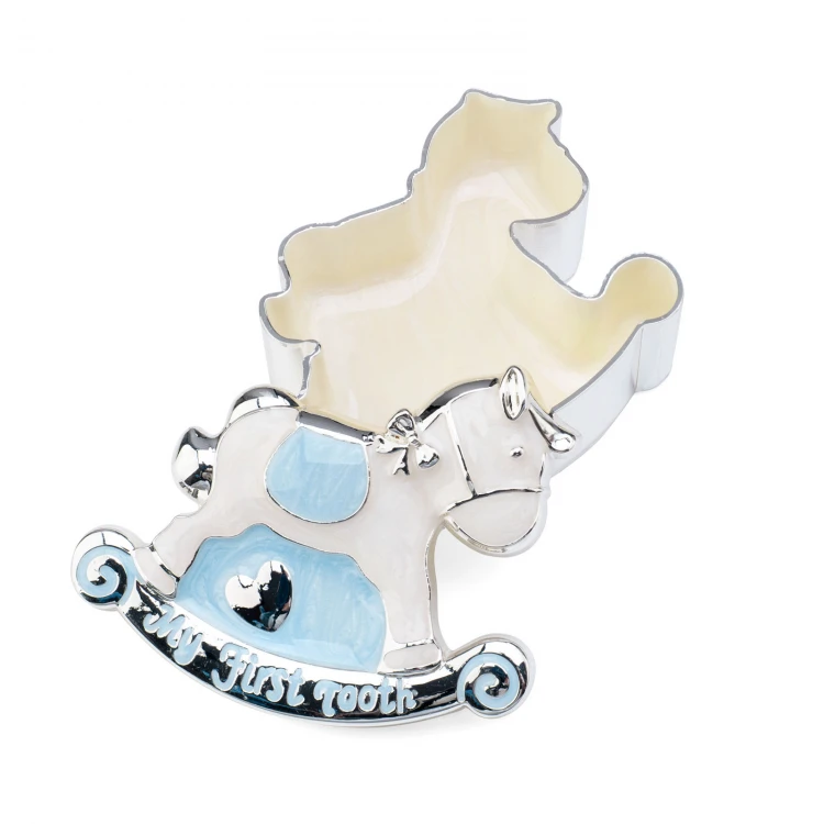 Holy Baptism Souvenir - pearl mass horses trinket box for first tooth and lock of hair - PCS005