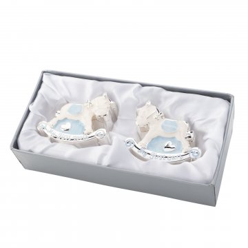 Holy Baptism Souvenir - pearl mass horses trinket box for first tooth and lock of hair - PCS005