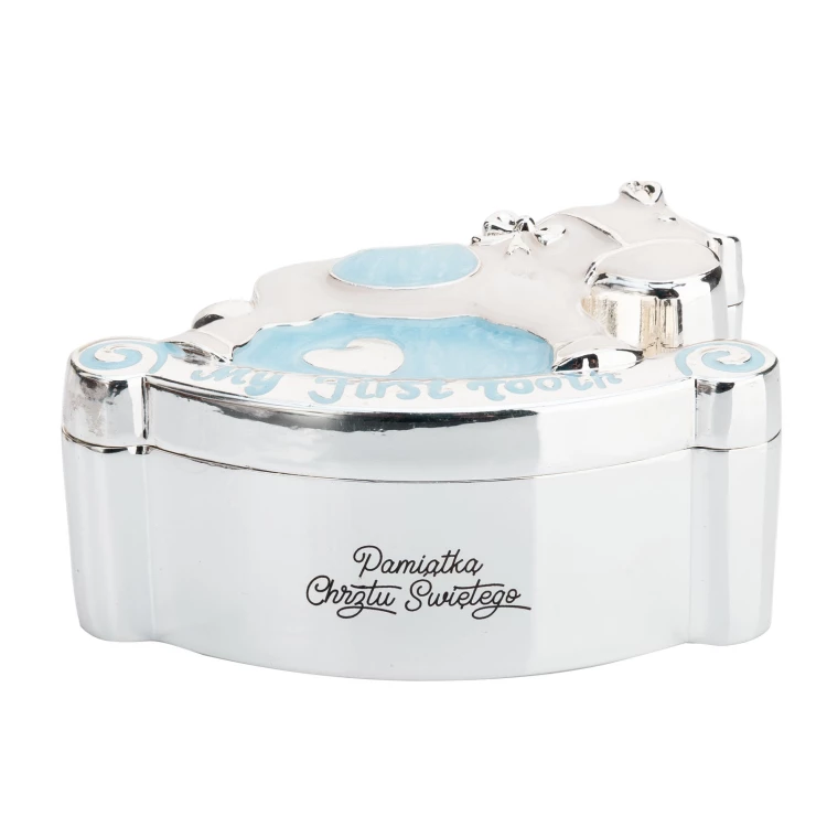 Holy Baptism Souvenir - pearl mass horses trinket box for first tooth and lock of hair - PCS005
