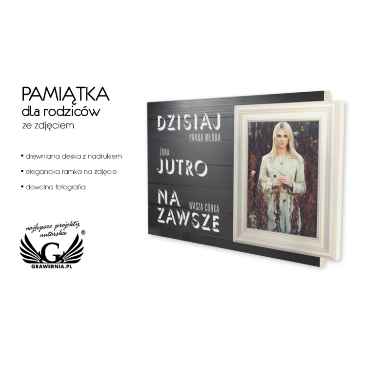 Souvenir for parents with photo - PDR009
