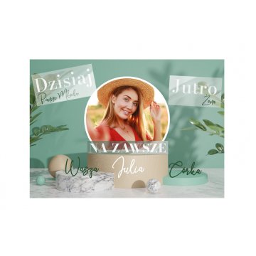 Souvenir thank you gift for parents with photo on board - PDR026