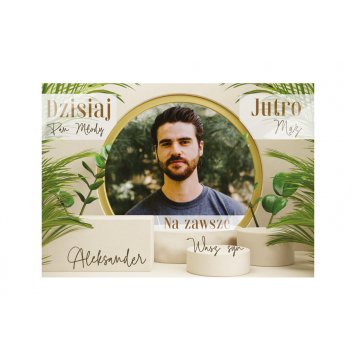 Souvenir thank you gift for parents with photo on board - PDR027
