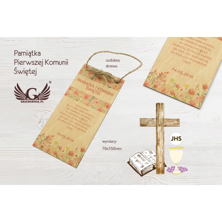 Souvenir of the First Holy Communion - UV digital print - KOM005