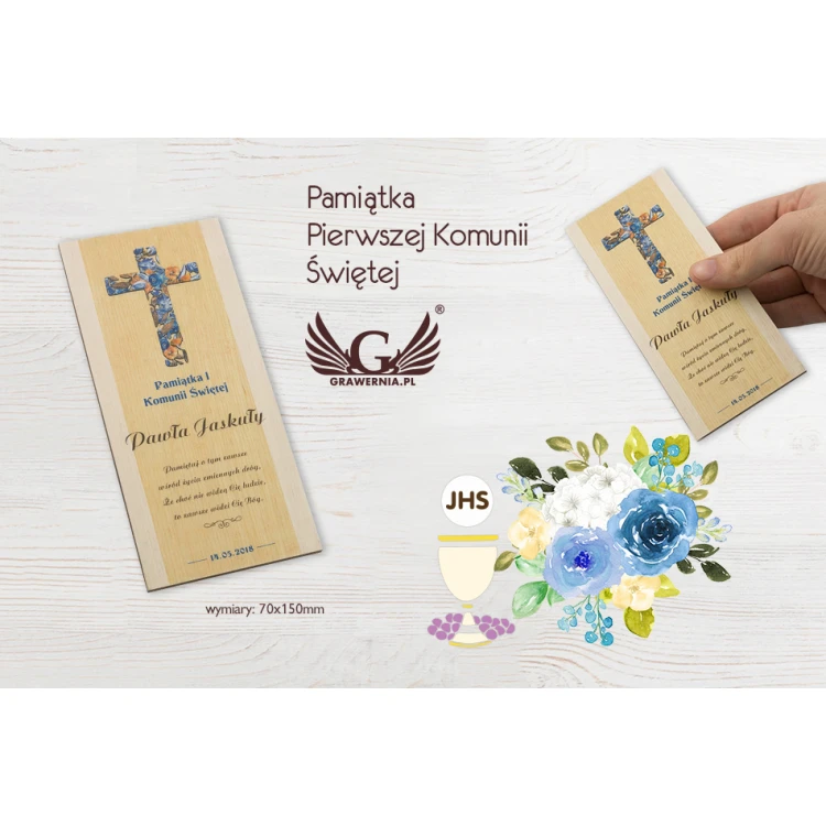 Souvenir of the First Holy Communion - UV digital print - KOM006