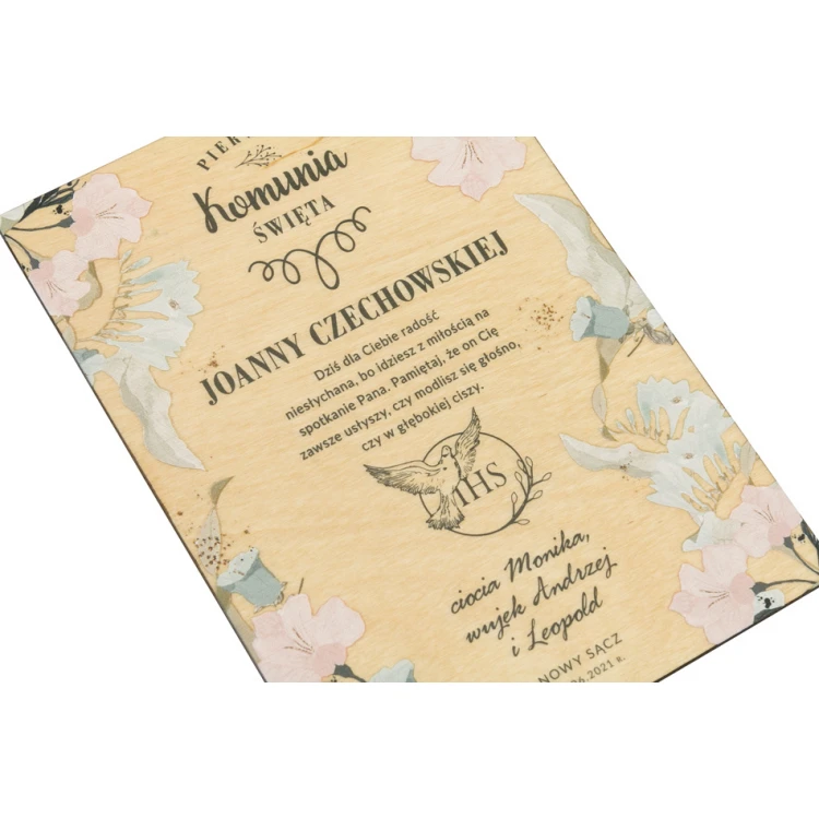 Souvenir of First Holy Communion - UV Print - KOM011