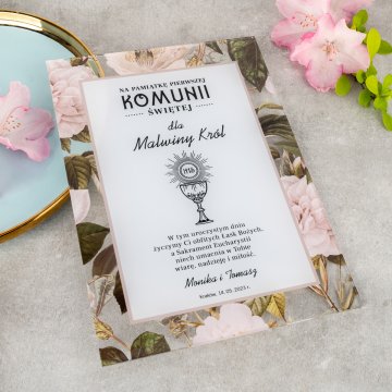 First Holy Communion Souvenir made of Plexi - UV Print - KOM025
