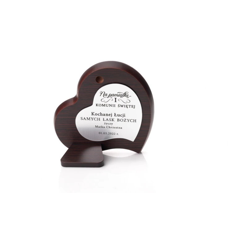 Communion Gift - Silver Picture, Prayer, Greeting Card, Wooden Box - COM014