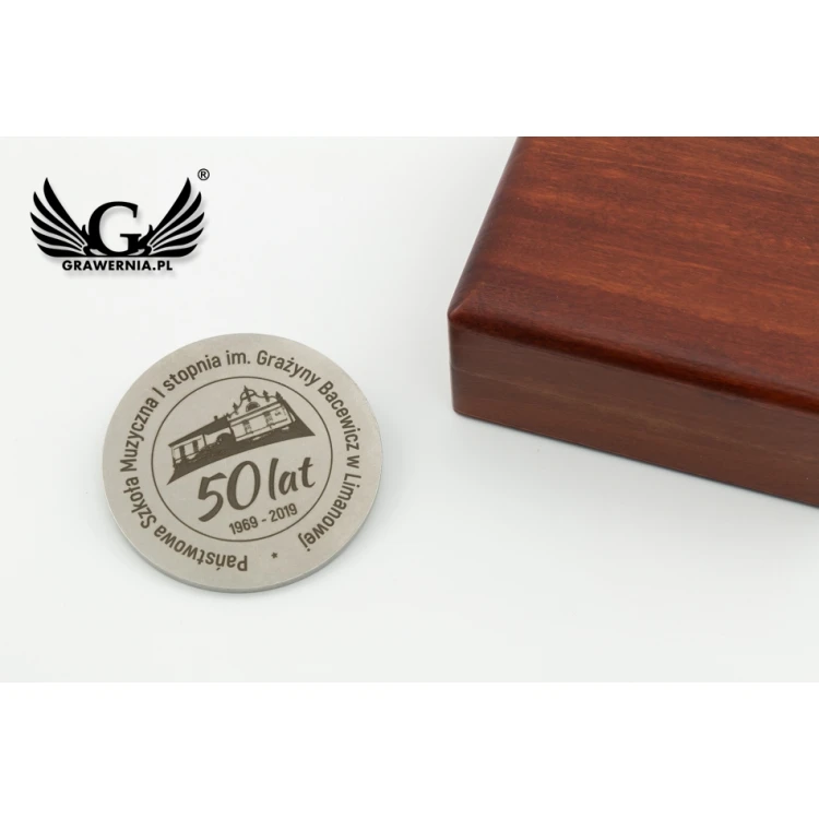 Commemorative Medal in Wooden Case - Diameter 70mm - MGR081