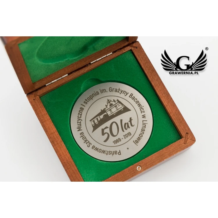 Commemorative Medal in Wooden Case - Diameter 70mm - MGR081