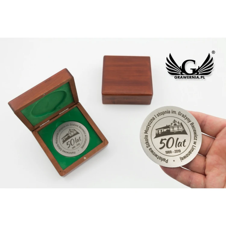 Commemorative Medal in Wooden Case - Diameter 70mm - MGR081