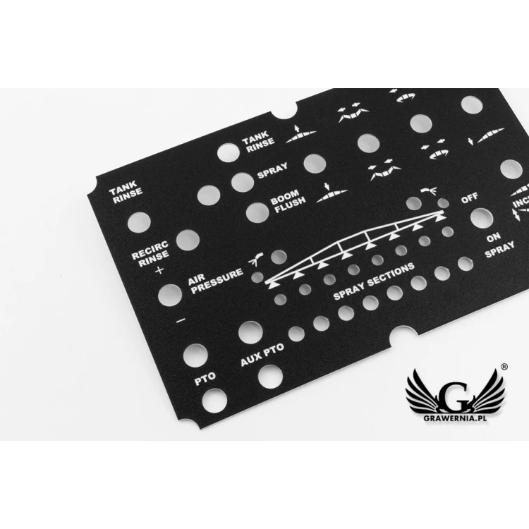 Front Panel for Machines and Devices - Textures Laminate - PCZ020