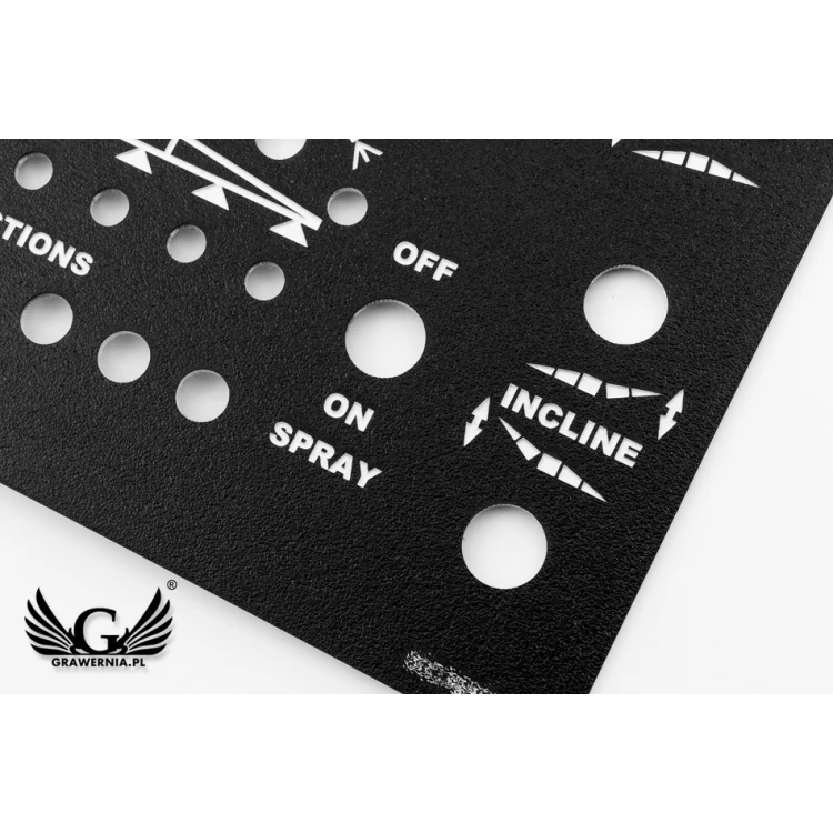 Front Panel for Machines and Devices - Textures Laminate - PCZ020