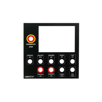 Front Panel for Machines and Devices - Black - Thickness: 1.6mm