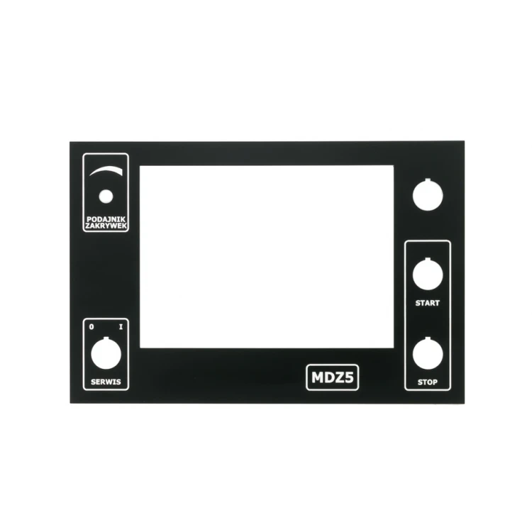 Front Panel for Machines and Devices - Black - Thickness: 3mm - PCZ023