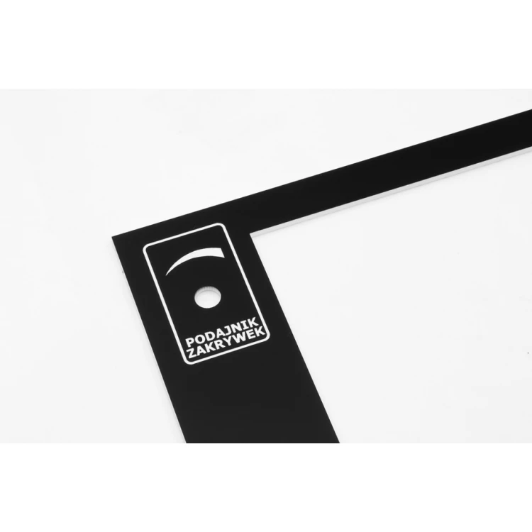 Front Panel for Machines and Devices - Black - Thickness: 3mm - PCZ023