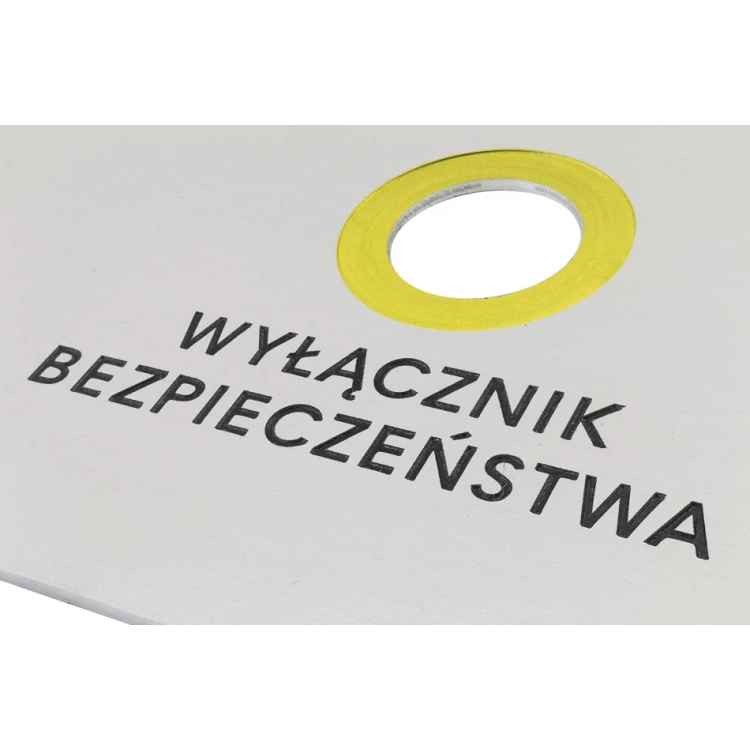 Front Panel for Machines - Anodized Silver Aluminum - Thickness: 2mm - PCZ025