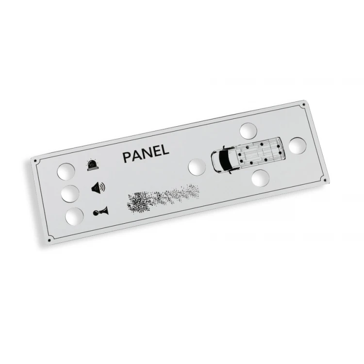 Engraved Aluply Aluminium Front Panel - Size 190x60mm - PCZ021