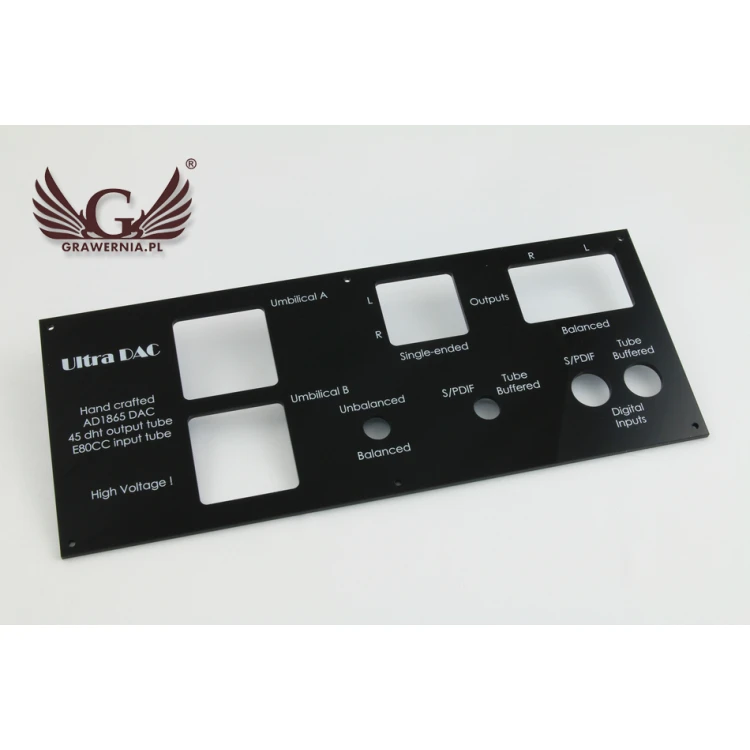 Front Panel with dimensions 284x114mm - UV Digital Print