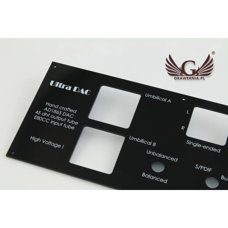 Front Panel with dimensions 284x114mm - UV Digital Print
