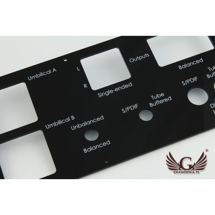 Front Panel with dimensions 284x114mm - UV Digital Print