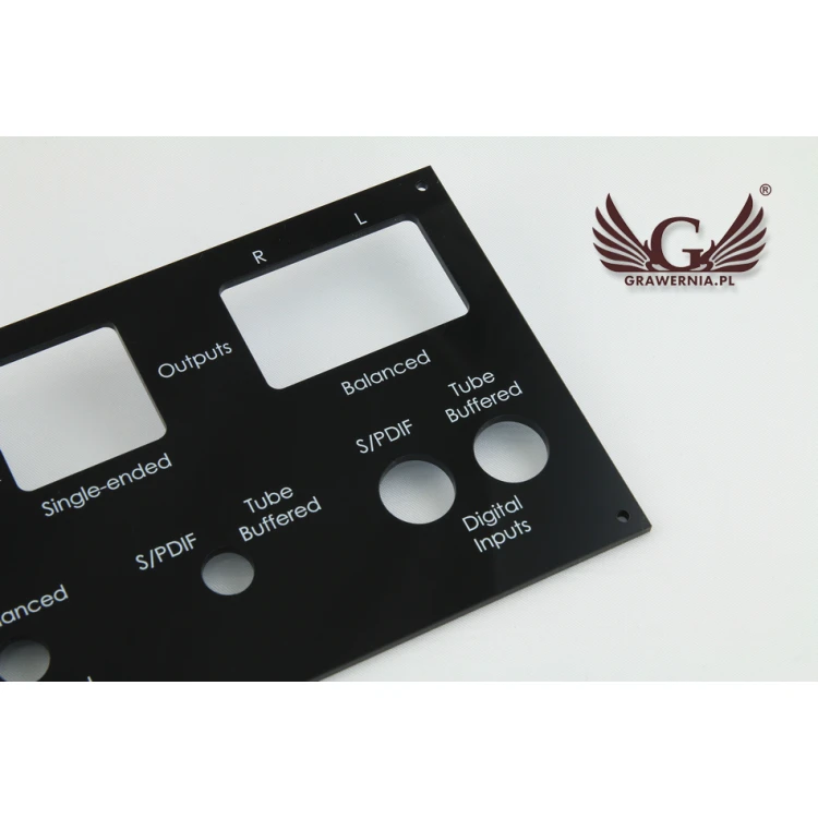 Front Panel with dimensions 284x114mm - UV Digital Print