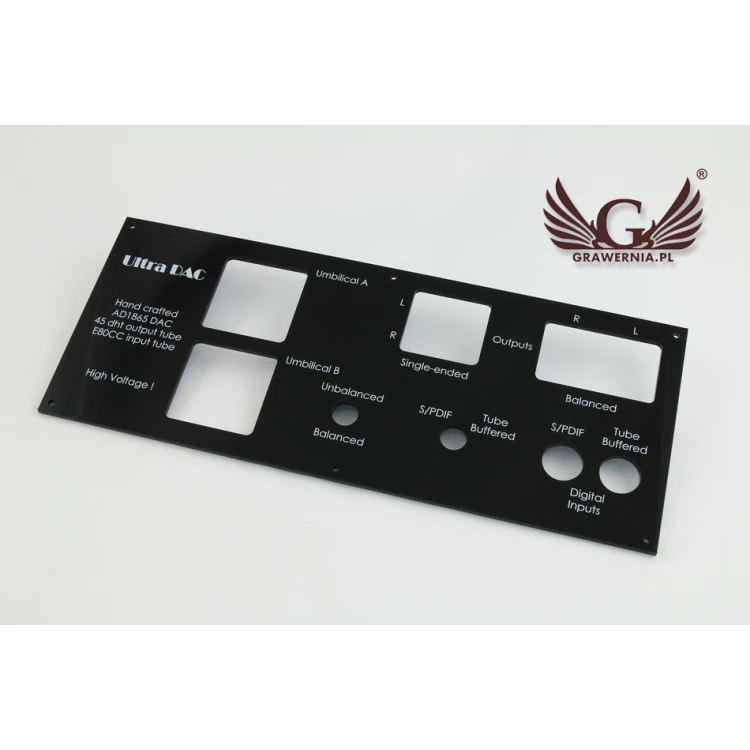 Front Panel with dimensions 284x114mm - UV Digital Print