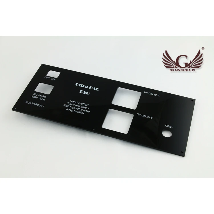 Front Panel with dimensions 284x114mm - UV Digital Print
