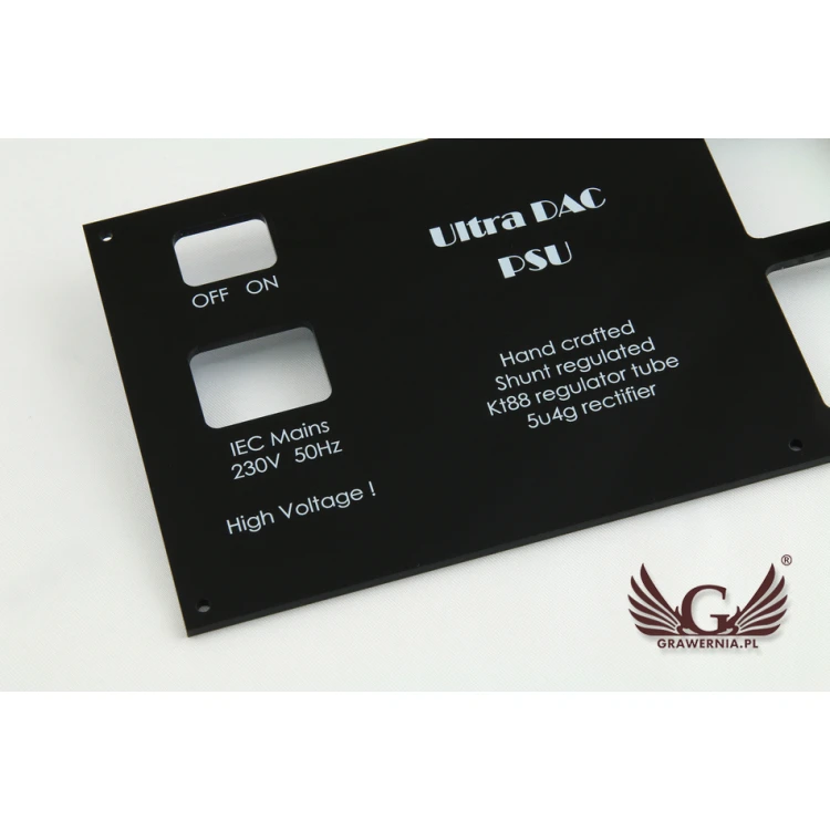 Front Panel with dimensions 284x114mm - UV Digital Print
