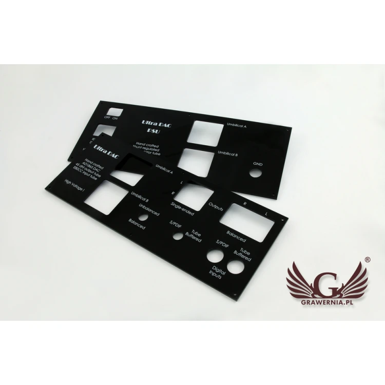 Front Panel with dimensions 284x114mm - UV Digital Print