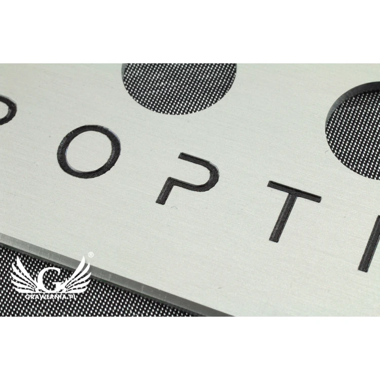 Anodized Aluminum Front Panel, dimensions 100x160mm - thickness 2mm