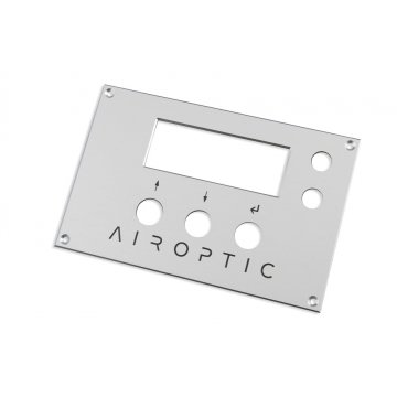 Anodized Aluminum Front Panel, dimensions 100x160mm - thickness 2mm