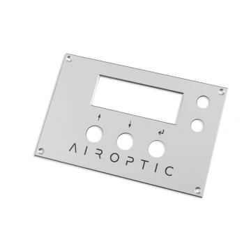 Anodized Aluminum Front Panel, dimensions 100x160mm - thickness 2mm