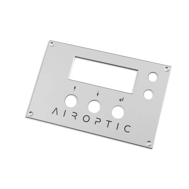 Anodized Aluminum Front Panel, dimensions 100x160mm - thickness 2mm