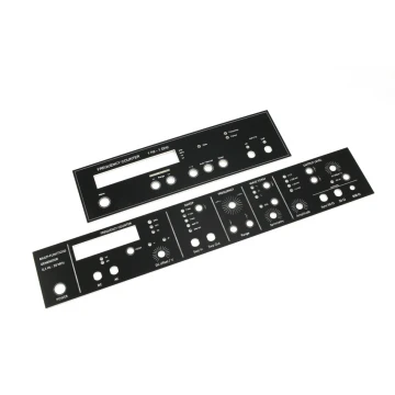 FRONT PANELS FOR MACHINES AND DEVICES - BLACK - thickness: 1.6mm