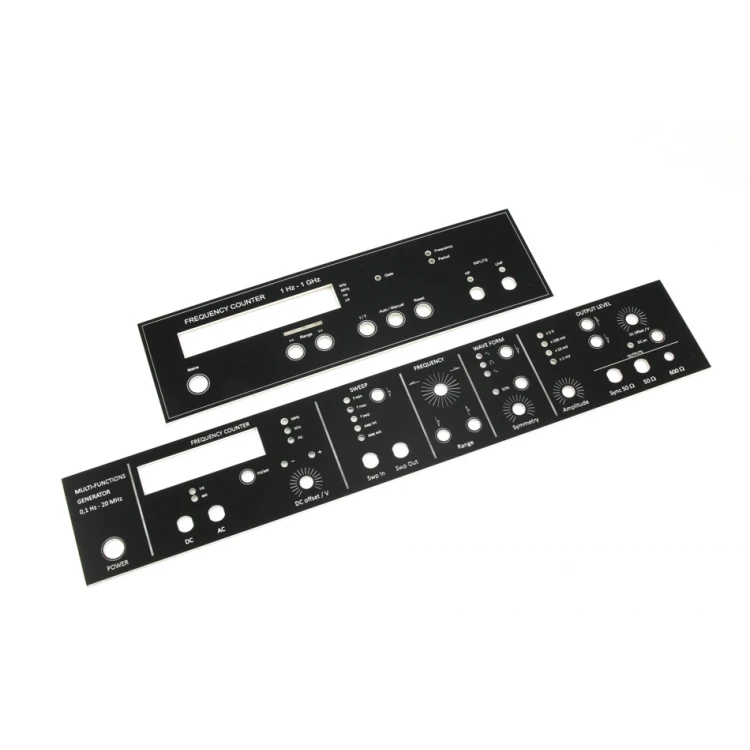 FRONT PANELS FOR MACHINES AND DEVICES - BLACK - thickness: 1.6mm