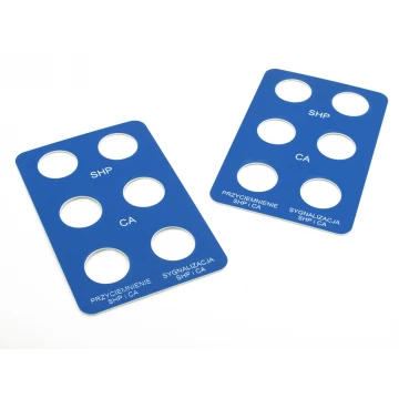 Front Panels for Machines and Devices - BLUE - thickness: 1.6mm