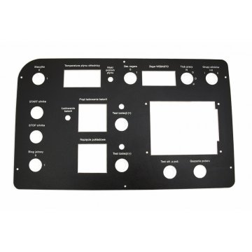 Front Panels for Machines and Devices - BLACK TEXTURES - thickness: 1.6mm