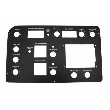 Front Panels for Machines and Devices - BLACK TEXTURES - thickness: 1.6mm