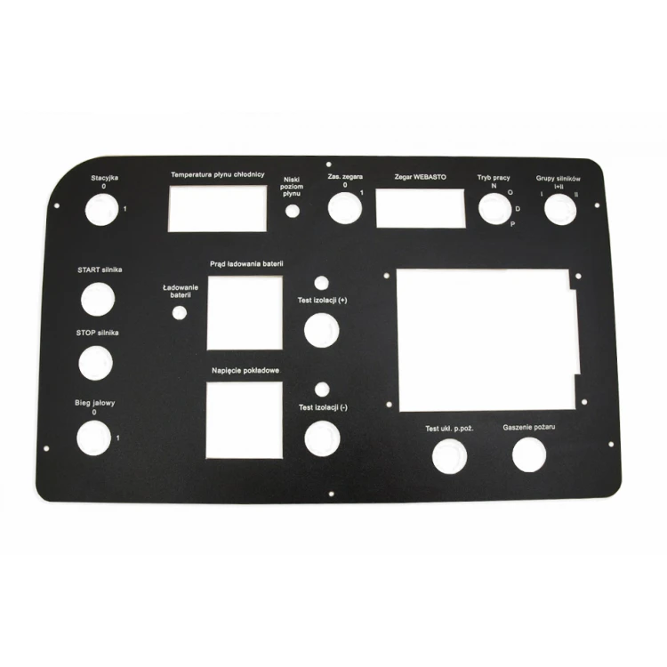 Front Panels for Machines and Devices - BLACK TEXTURES - thickness: 1.6mm