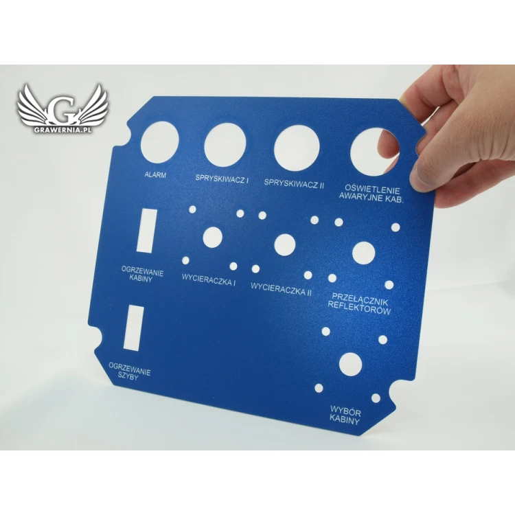Front Panels for Machines and Devices - BLUE - thickness: 1.6mm